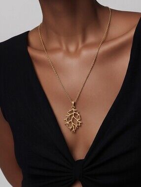 Vintage Lilia Sophia Gold Branch Necklace